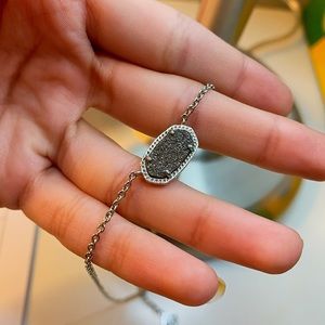 Kendra Scott ‘Elisa’ Necklace in Platinum Drusy
